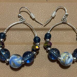 Avon Mosaic Hoop Earrings ~ New in Box